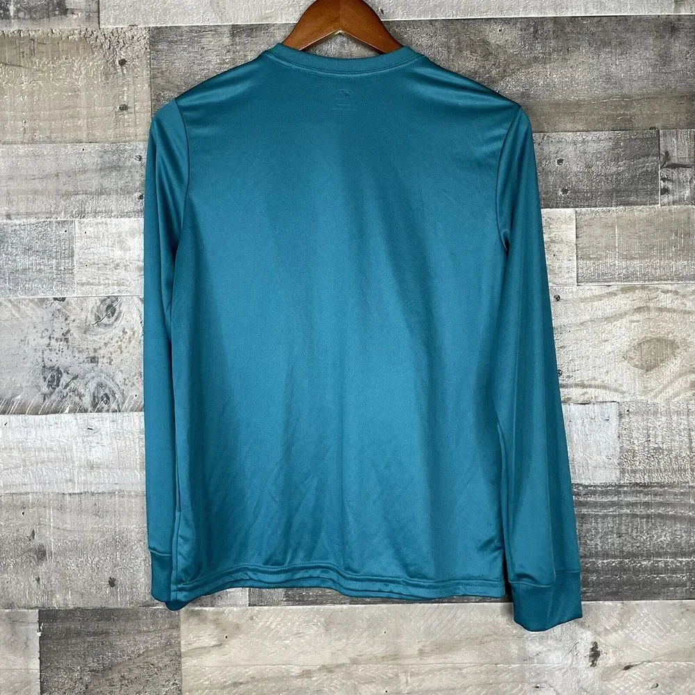 Athletic Works Boys Youth XL 14 16 Dinosaur Football Performance Shirt Green NWT